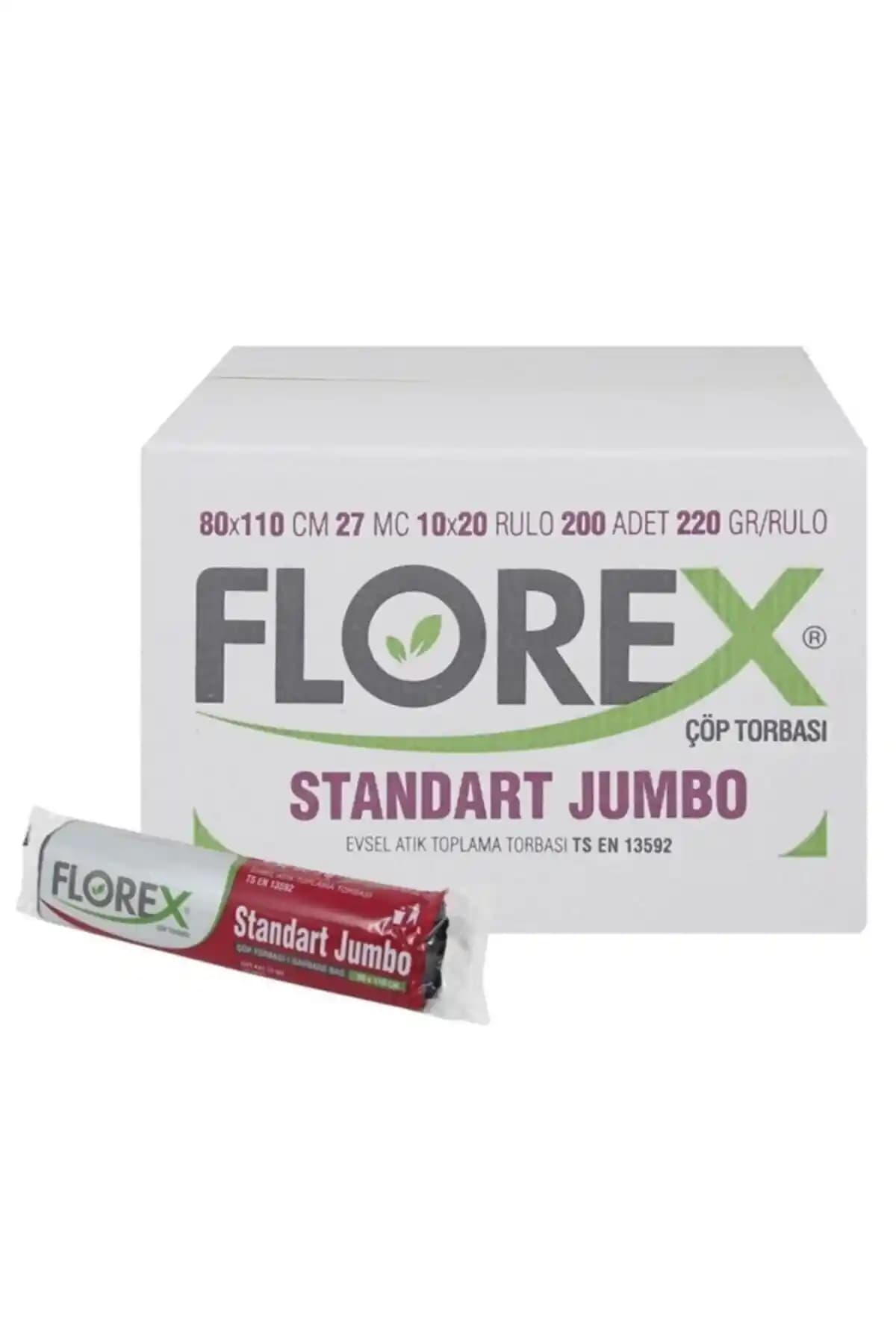 Florex Standart Jumbo Siyah Çöp Poşeti Geniş Hacim ve Dayanıklılık Sunar