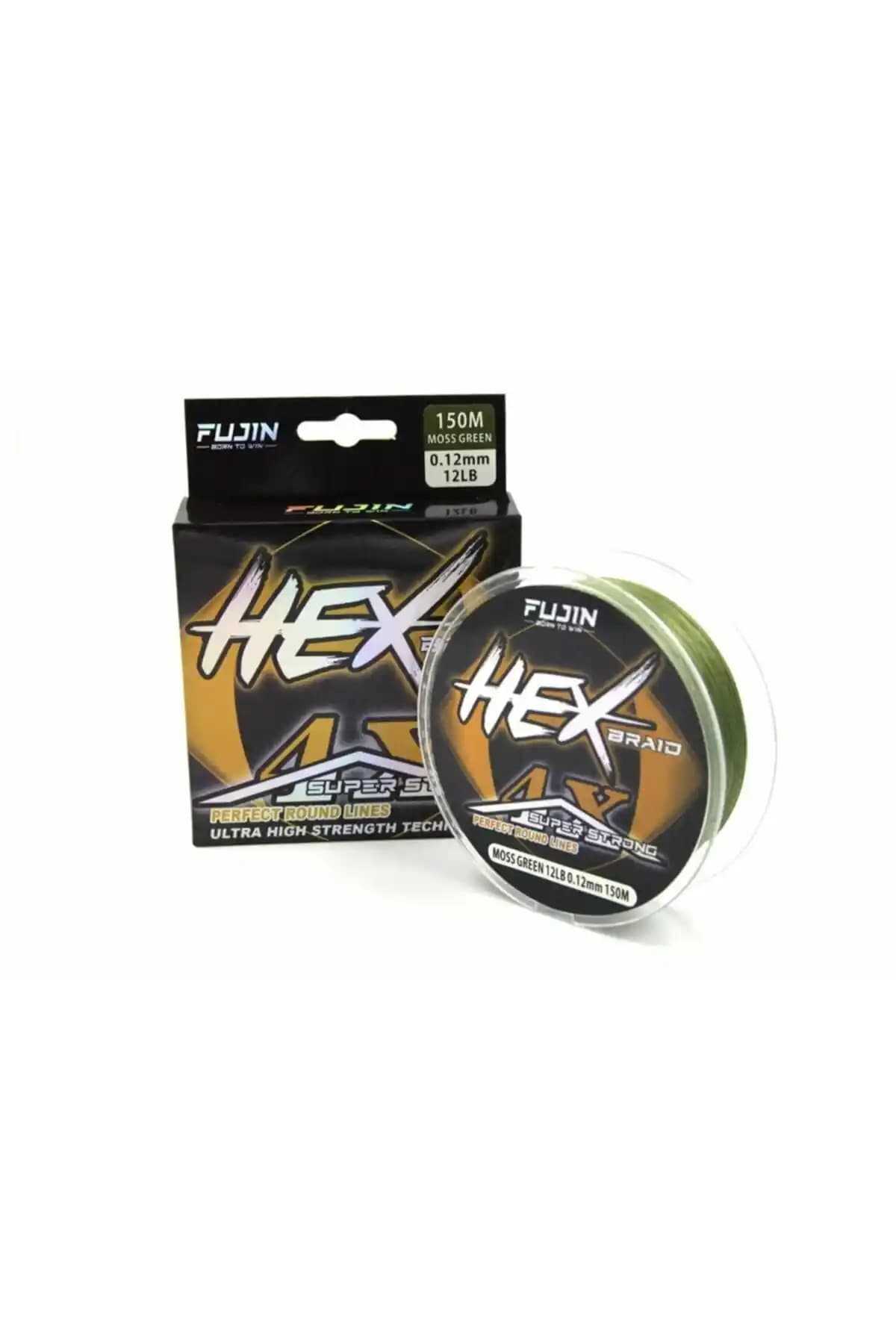 Fujin Hex Braid 4x 150mt Moss Green PE İp Misina Balıkçılık İçin Dayanıklı ve Çok Yönlü Ürün