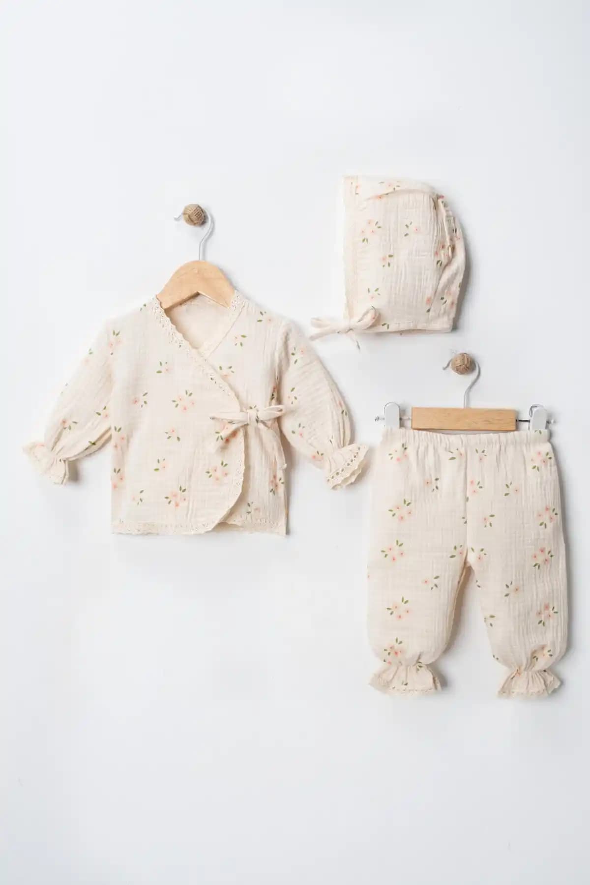 FURYATEX Organik Pamuk Müslin Bebek Seti: Doğal ve Şık Bebek Giyim Çözümü