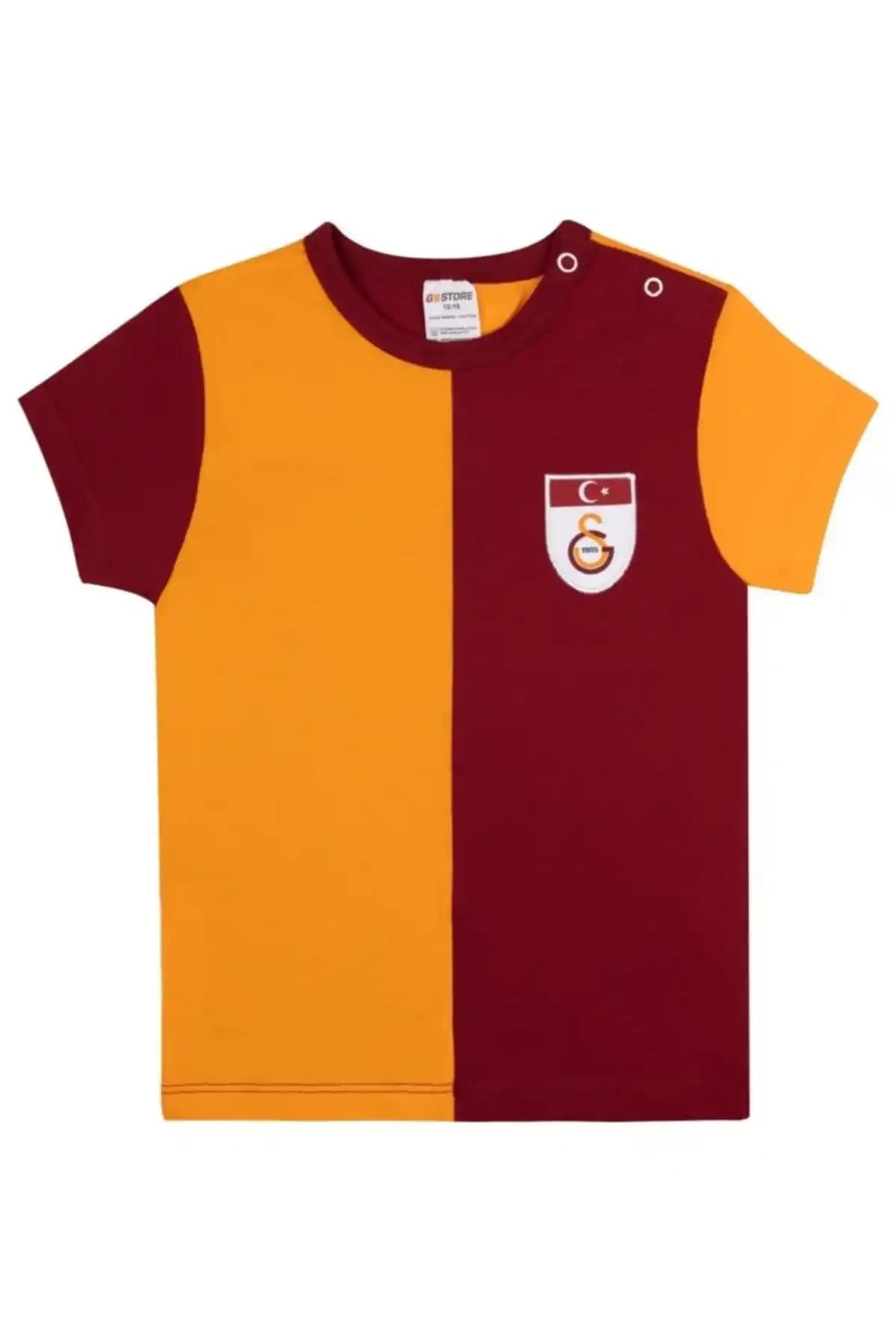 Galatasaray Unisex Bebek Sarı-Kırmızı Metin Oktay Forma Tişörtü - Rahat ve Şık Çocuk Giyim