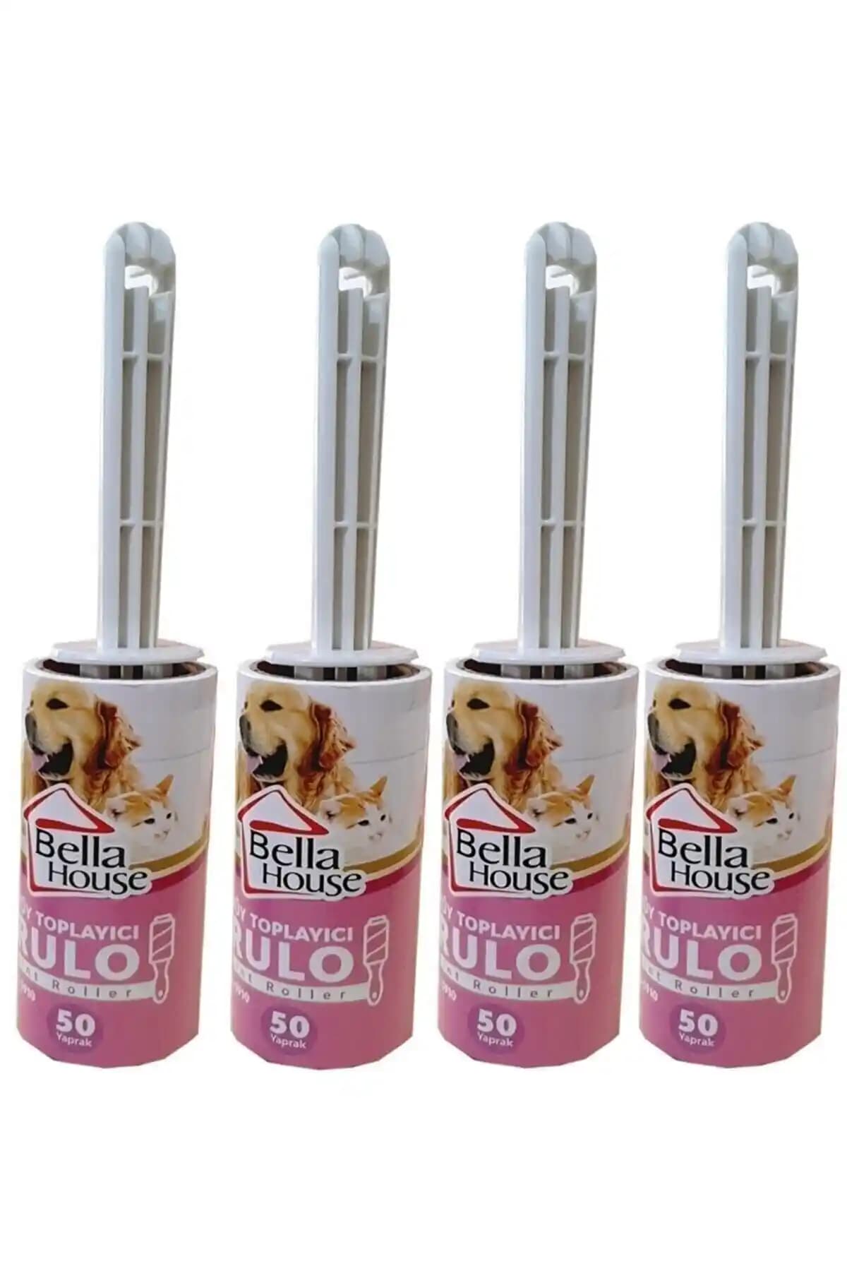 Genel Markalar 60 Yapraklı Yapışkanlı Tüy Toplama Rulosu Evcil Hayvan Tüyleri İçin Pratik Çözüm