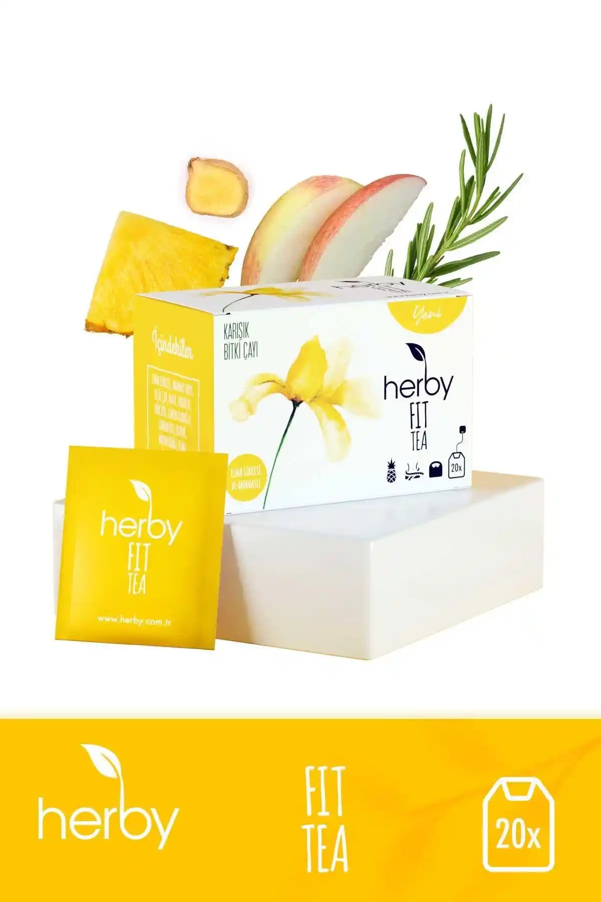 Herby Fit Tea Elma Sirkeli Ananaslı Diyete Destek Bitki Çayı Ürün Tanıtımı ve Faydaları