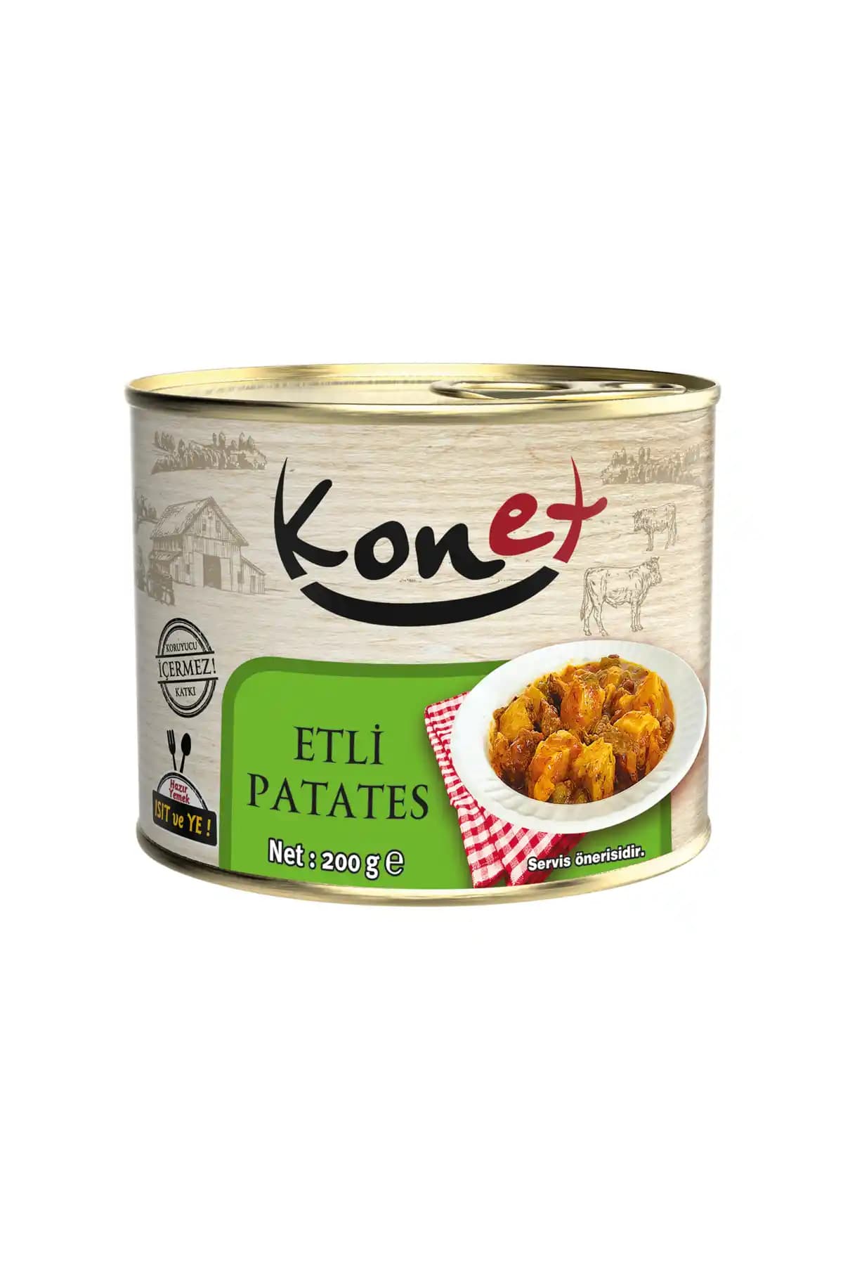 KONET Etli Patates 200g Pratik ve Lezzetli Hazır Yemek Türkiye Menşei