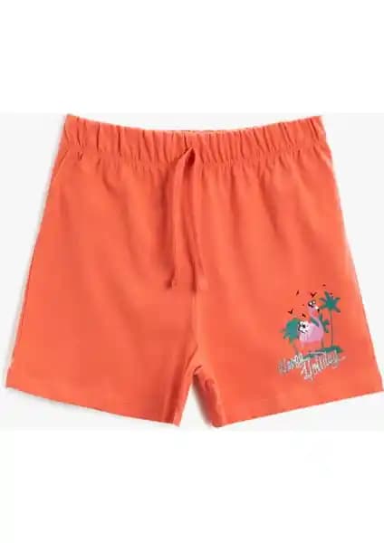 Koton Kız Çocuk Belden Bağlamalı Pamuklu Şort Yazlık Rahat ve Şık Tasarım