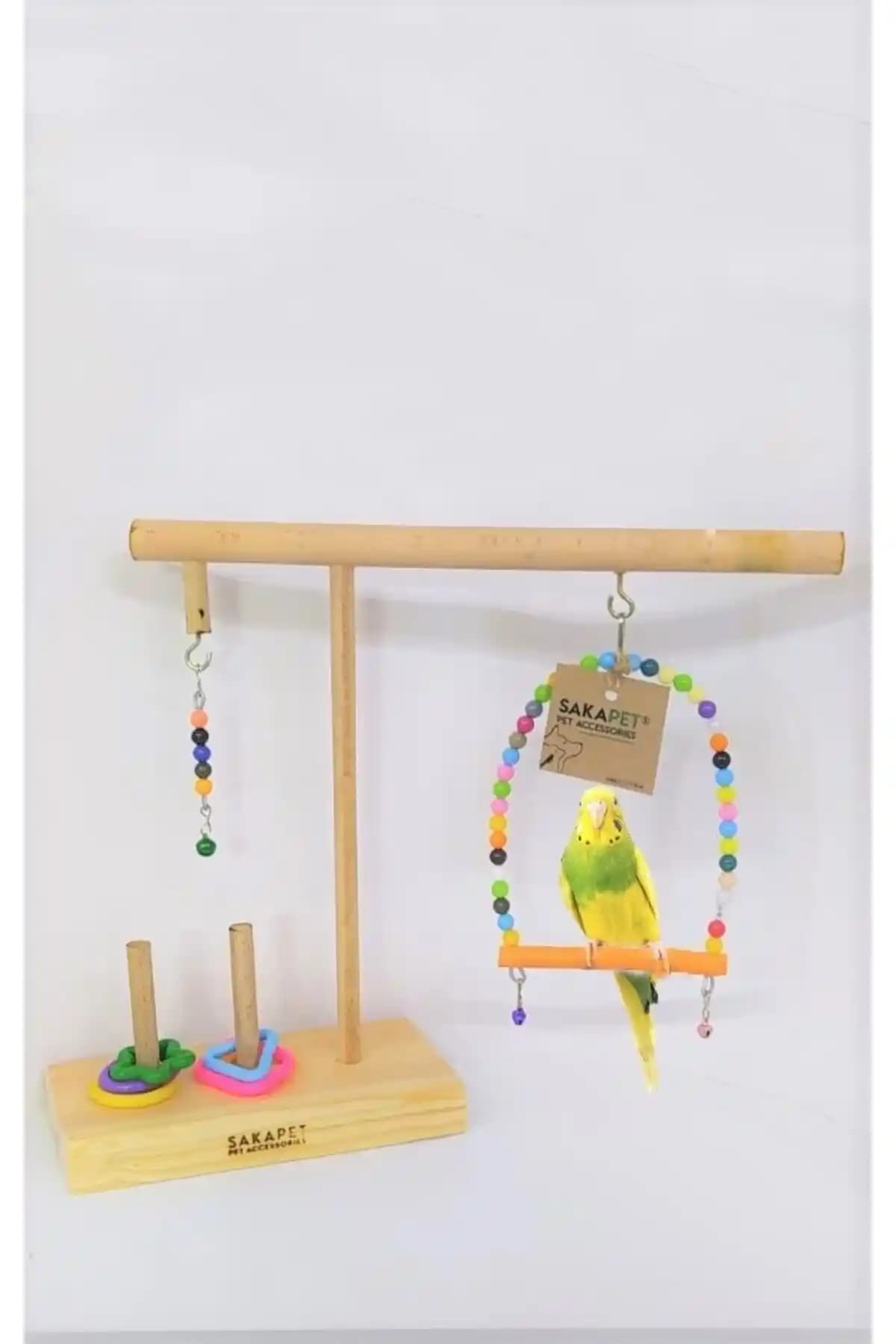 Kuşlar İçin Doğal Ahşap Zeka Oyunu ve Eğlence Parkuru Ürün Tanıtımı