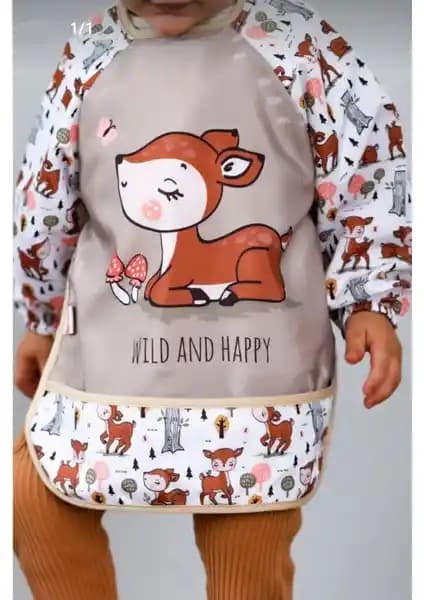 Madebyalm Sıvı Geçirmez Mama Önlüğü Çocuklar ve Ebeveynler İçin Güvenilir ve Pratik Kullanım
