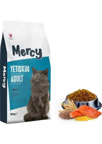 Mercy Somonlu Yetişkin Kedi Maması 10 kg Sağlıklı ve Lezzetli Beslenme Seçeneği