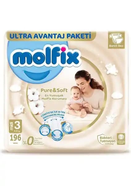 Molfix Pure&Soft Bebek Bezi: Yüksek Emicilik ve Konfor Sunan Güvenilir Ürün
