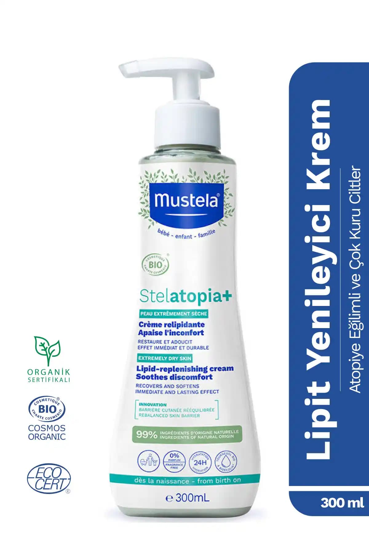 Mustela Stelatopia Cilt Bariyeri Yenileyici Krem 300ml - Doğal ve Etkili Bakım Ürünü
