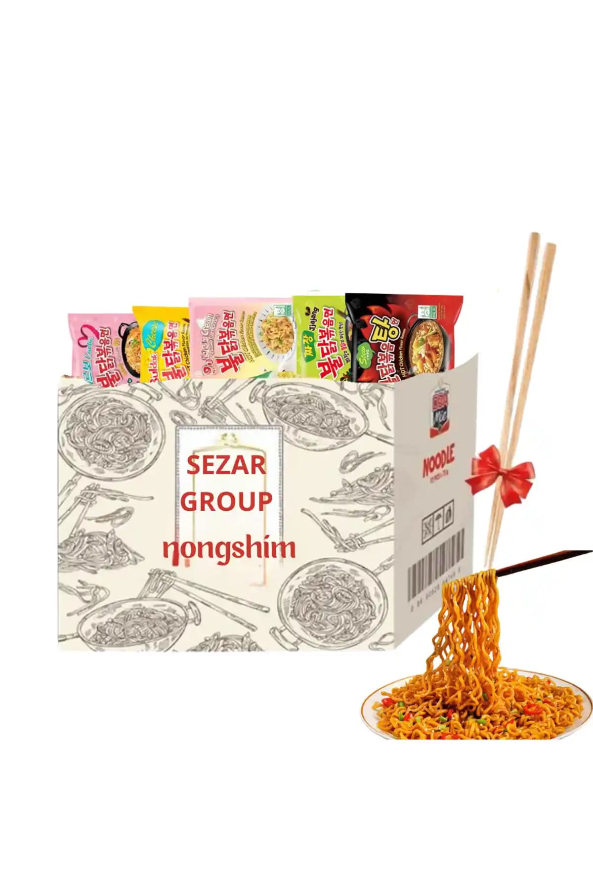 Nongshim 10 Adet Ramen Carbon Buldak Karışık Pratik ve Lezzetli Yemek Seçeneği