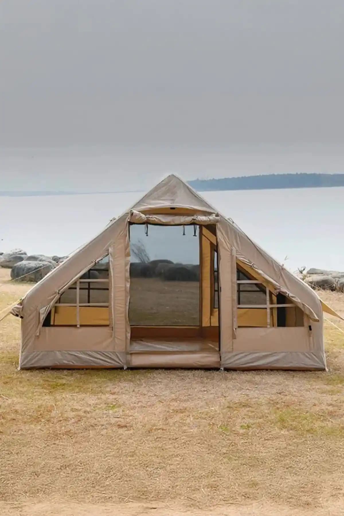 Onetick 6 Kişilik 4 Mevsim Şişme Kamp Çadırı Dayanıklılık ve Konfor Sunar