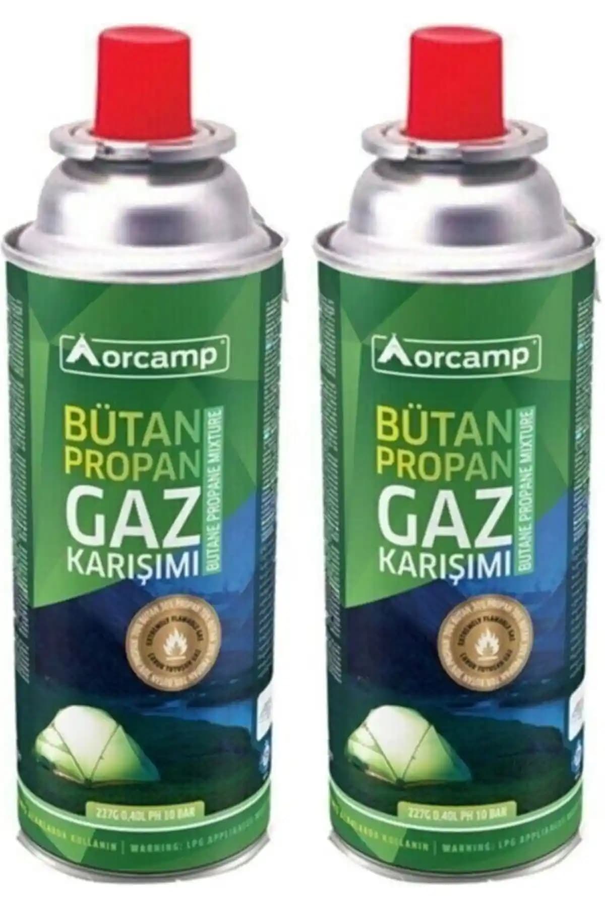 Orcamp Gaz Kartuşu 2'li Set: Güçlü ve Güvenilir Portatif Enerji Kaynağı
