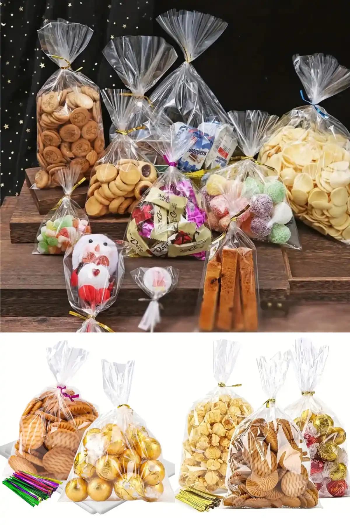 Özkan Ambalaj Temizlik 8x17 Cm Şeffaf Jelatin Poşetler 50 Adetlik Setle Pratik Paketleme Çözümü