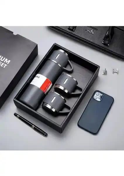 Paslanmaz Çelik Vakumlu Termos Seti: Uzun Süre Sıcak ve Soğuk Tutma Özelliğiyle Pratik Kullanım