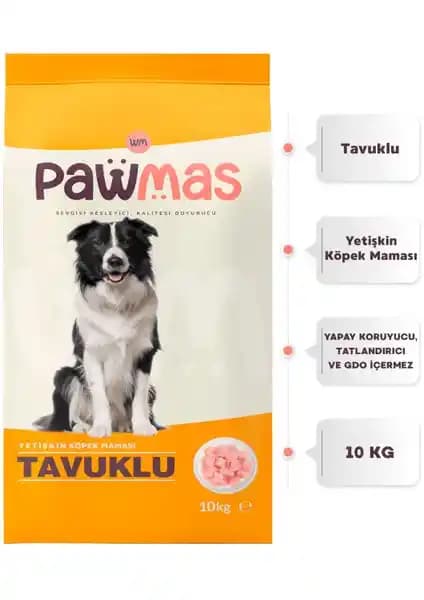 Pawmas Tavuklu Yetişkin Köpek Maması: Dengeli ve Doğal İçeriklerle Sağlıklı Beslenme