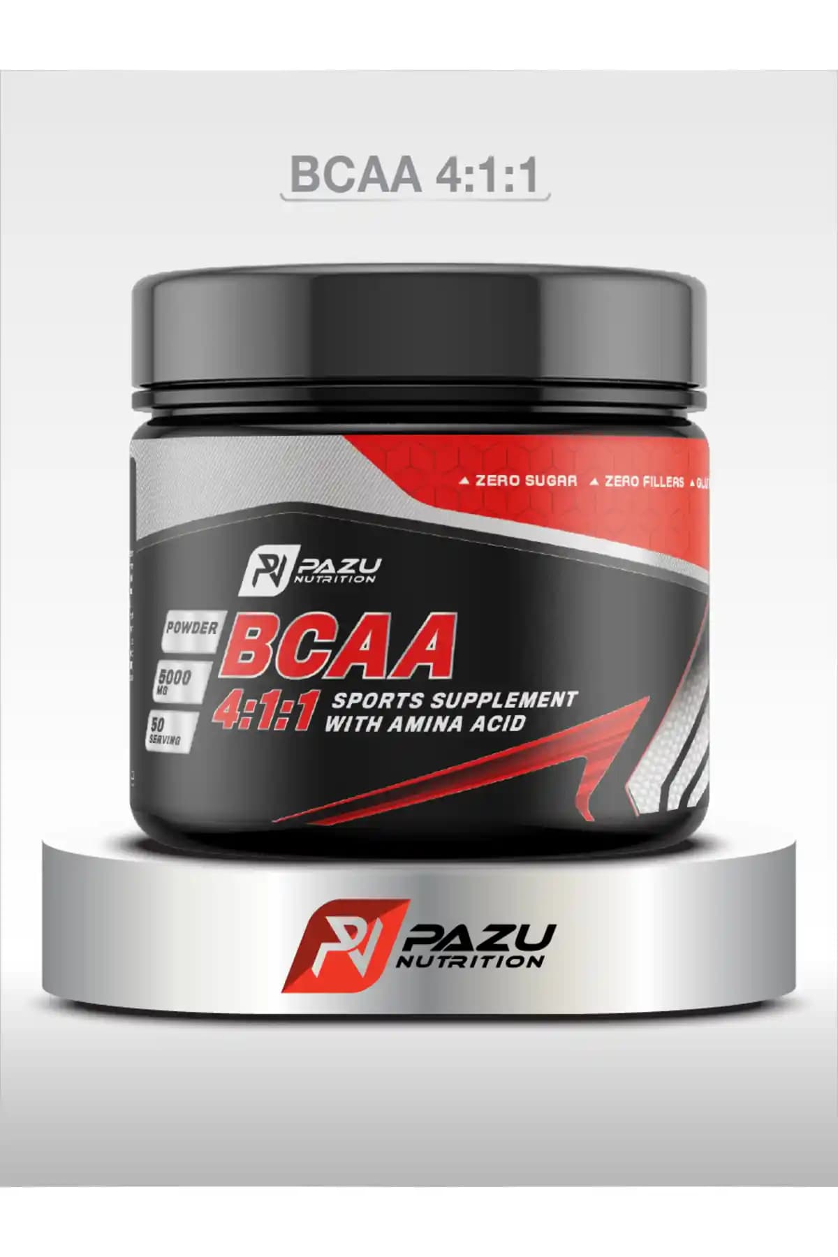 PAZU NUTRİTİON BCAA 4:1:1 Kas Destekleyici Takviye Ürünü Türkiye’de Üretilmiş