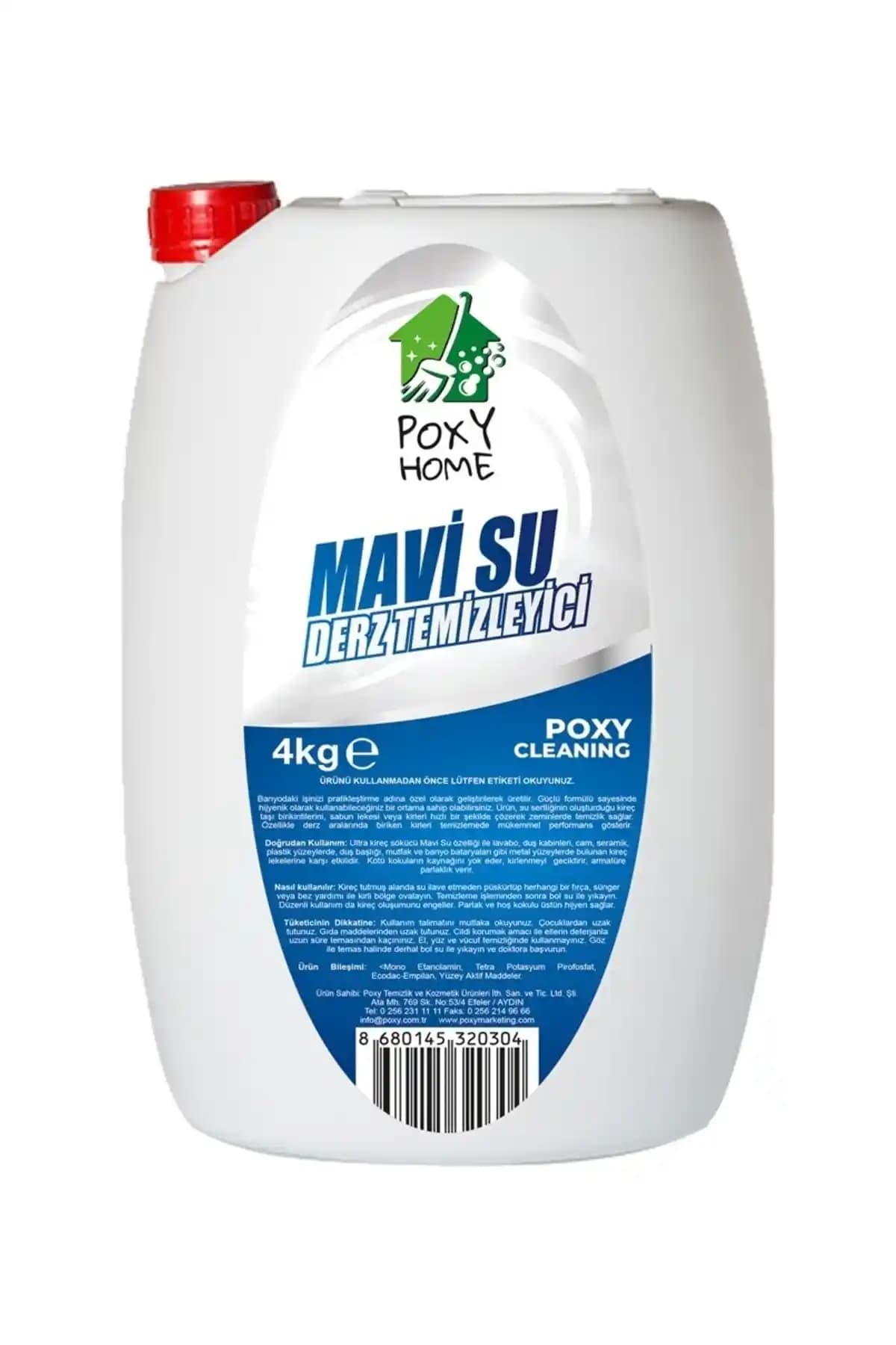 Poxy Home Mavi Su Derz Temizleyici: Güçlü ve Etkili Kireç ve Kir Temizleme Çözümü