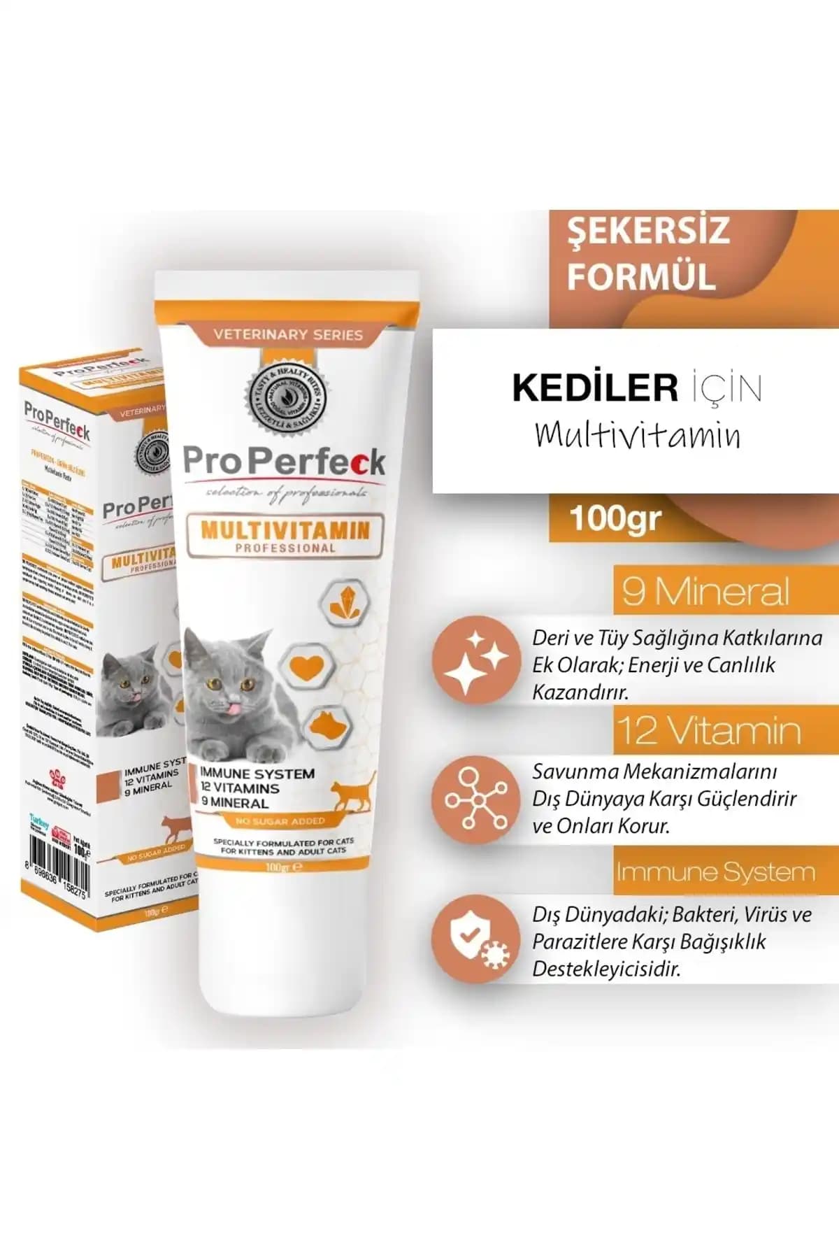 Pro Perfeck Multivitamin Macunu: Kedinizin Sağlığı ve Parlaklığı İçin Güvenilir Destek