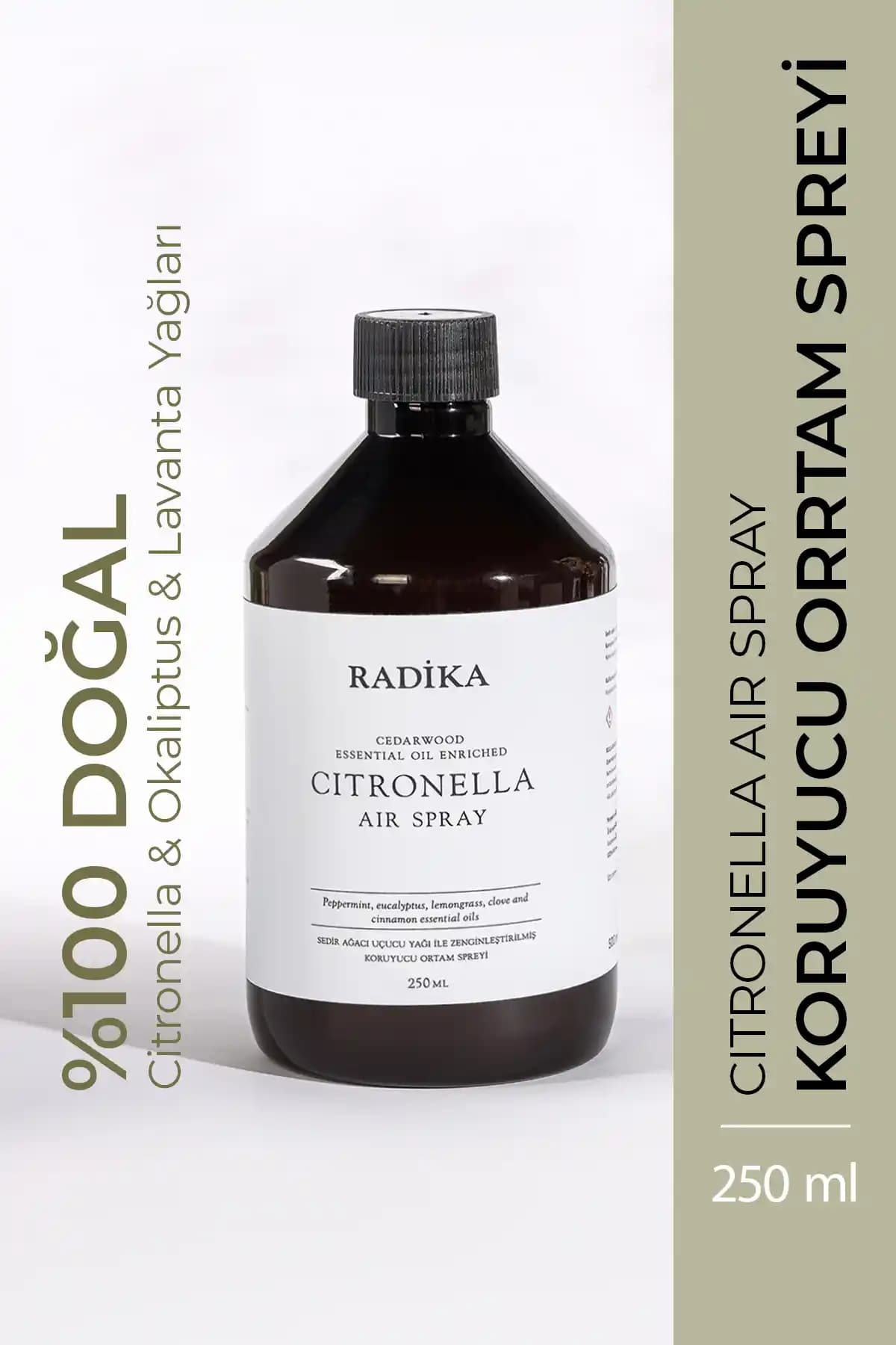 Radika Aromaterapi Citronella Serisi Doğal Ortam Spreyi ile Güvenli ve Etkili Koruma
