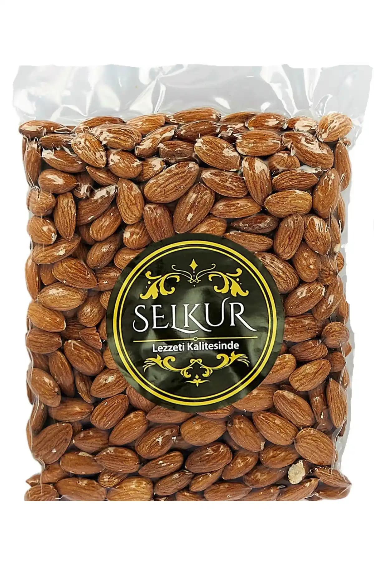 Selkur Çiğ Badem 500g Vakumlu Ambalaj Organik ve Katkısız Sağlıklı Atıştırmalık