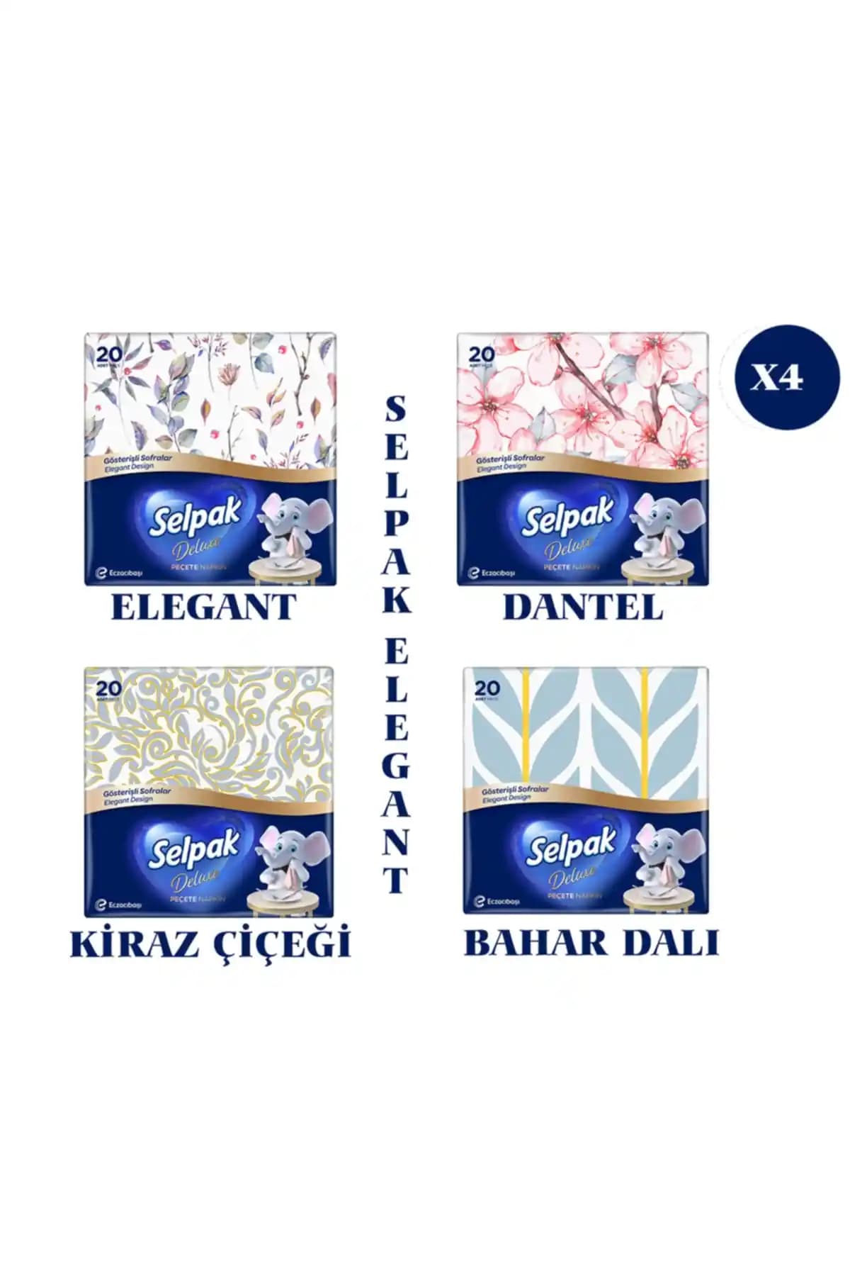 Selpak Deluxe Desenli Peçete: Şık Tasarımı ve Yüksek Kalitesiyle Sofralarınıza Zarafet Katar