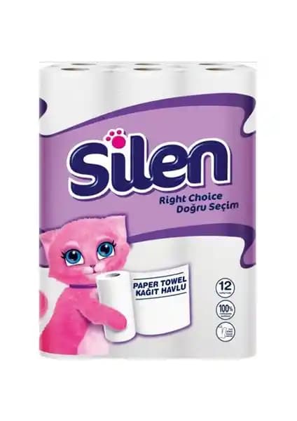 Silen Ultra Kağıt Havlu 12'li: Güçlü ve Pratik Temizlik Çözümü