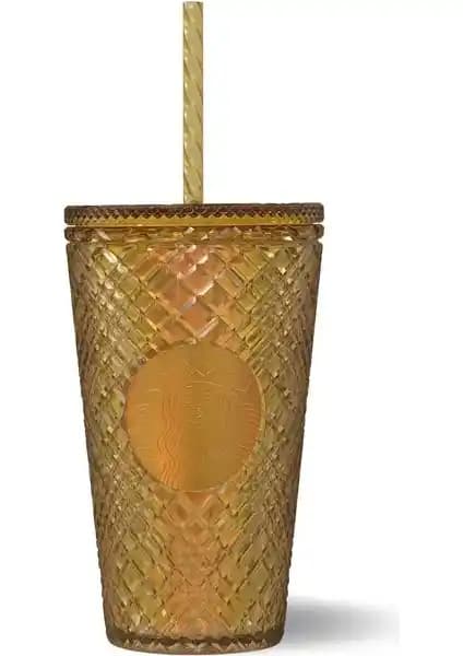 Starbucks Sarı Soğuk İçecek Bardağı: Estetik ve Dayanıklı Tasarım Özellikleri