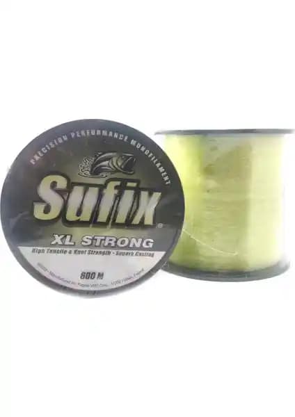 Sufix XL Strong Lemon Green Olta Misinası 600 Metre Uzunluk ve Yüksek Çekme Kapasitesi ile Güçlü Balıkçılık Ekipmanı