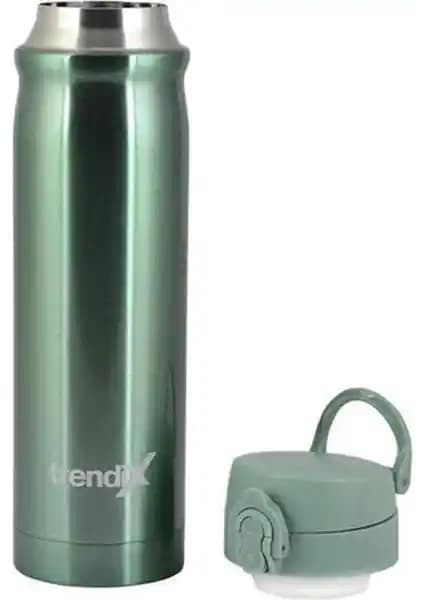 Trendix Çelik İçli Termos 500ml Pastel Yeşil: Uzun Süre Sıcak ve Soğuk Muhafaza Özelliği