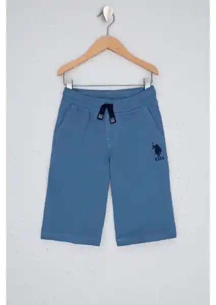 U.S. Polo Assn. Erkek Çocuk İndigo Örme Şort: Şıklık ve Konforun Birleşimi