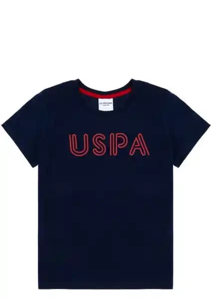 U.S. Polo Assn. Erkek Çocuk Lacivert Basic Bisiklet Yaka Tişört Günlük Şıklık ve Konfor Sunar