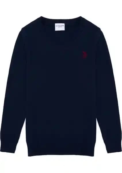 U.S. Polo Assn. Erkek Çocuk Lacivert Triko Kazak: Şıklık ve Konforun Buluşması