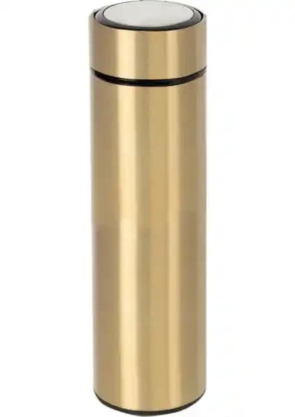 Vaeske Çelik Termos Gold 480 ml: Şık ve Dayanıklı Sıcak Soğuk İçin Uygun Tercih