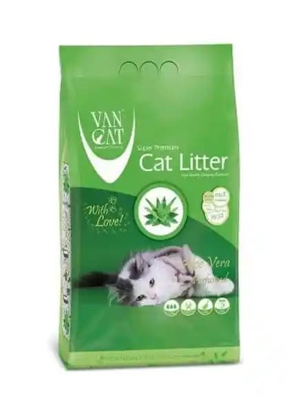 VanCat Aloe Vera Kokulu İnce Taneli Kedi Kumu: Doğal ve Yüksek Emicilik Özelliğiyle Hijyen Sağlar