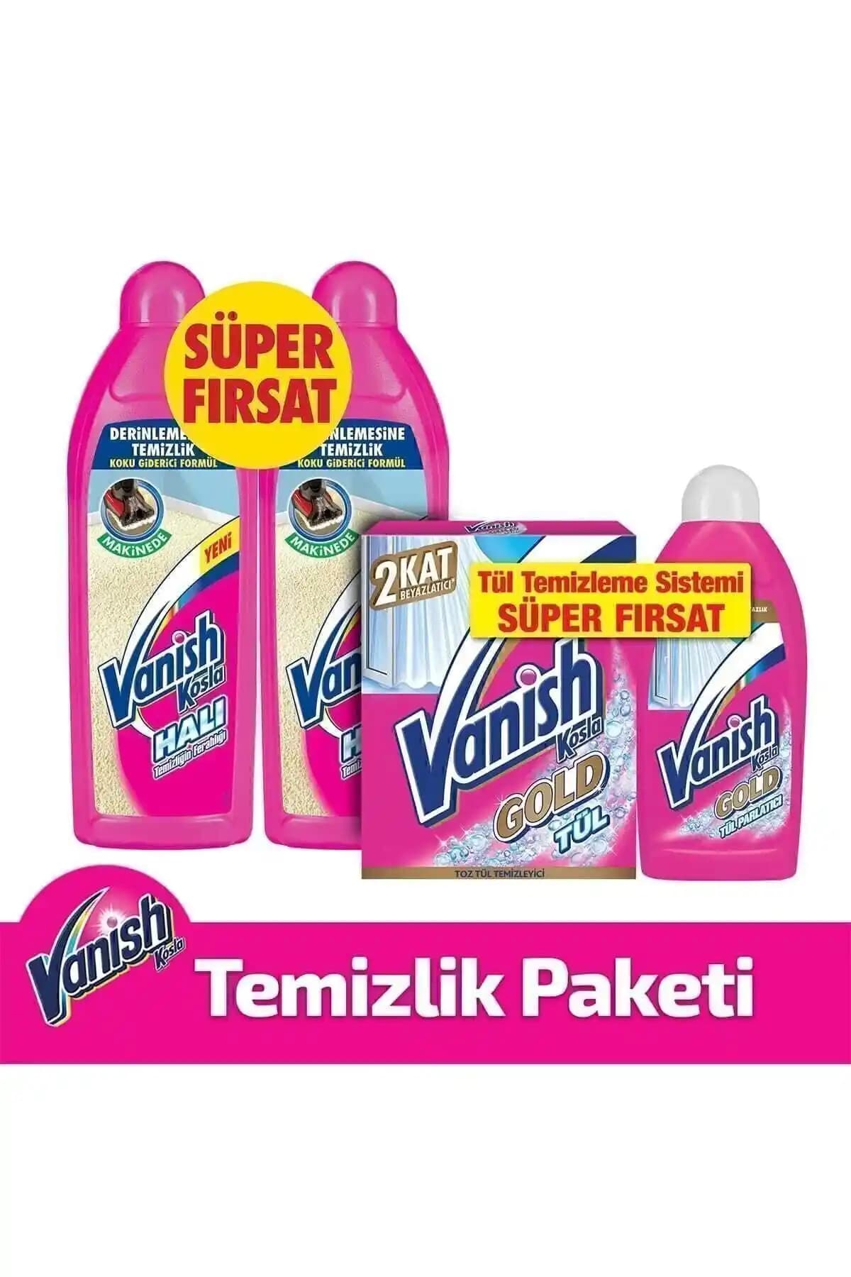 Vanish Kosla Tül Toz ve Halı Şampuanı Seti ile Etkili ve Pratik Temizlik Çözümü