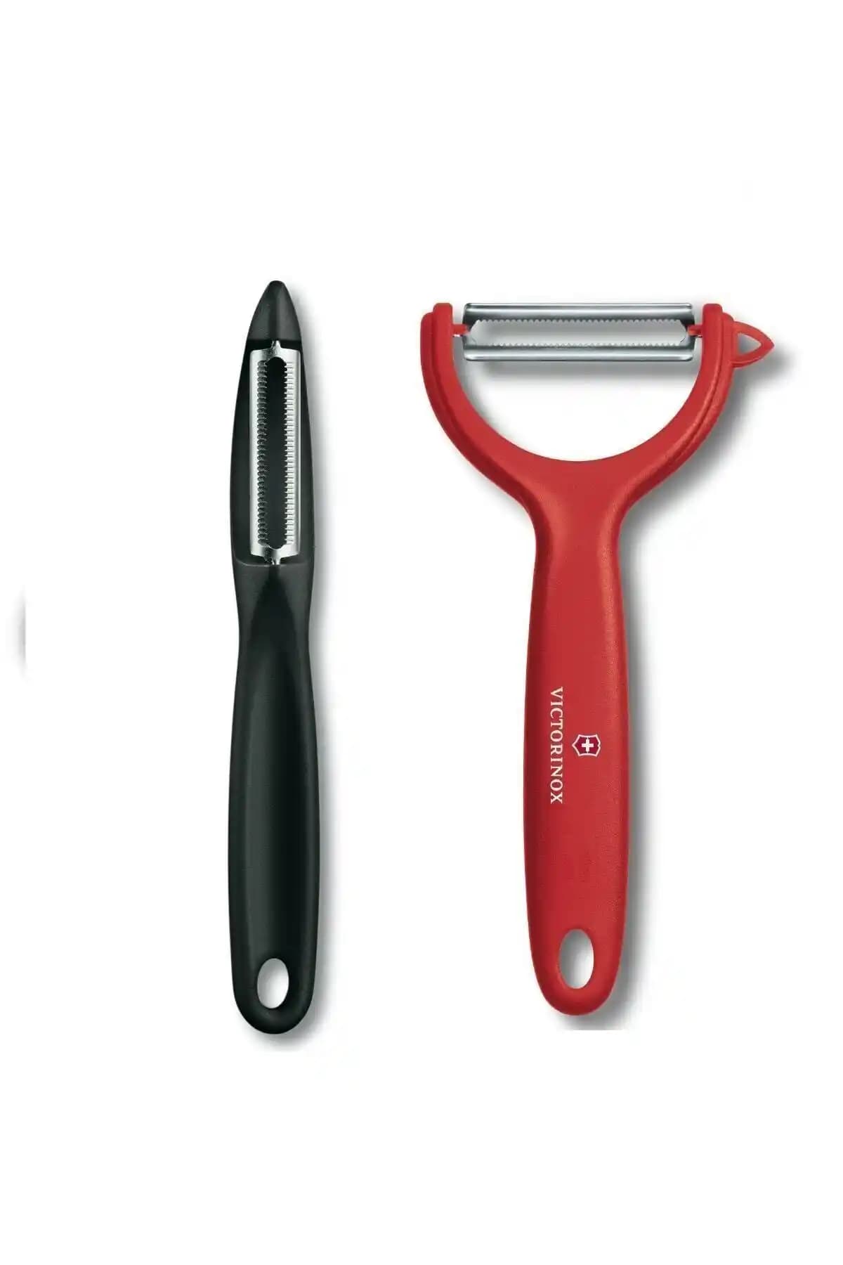Victorinox Siyah Kırmızı 2'li Soyacak Seti: Dayanıklı ve Şık Mutfak Gereçleri