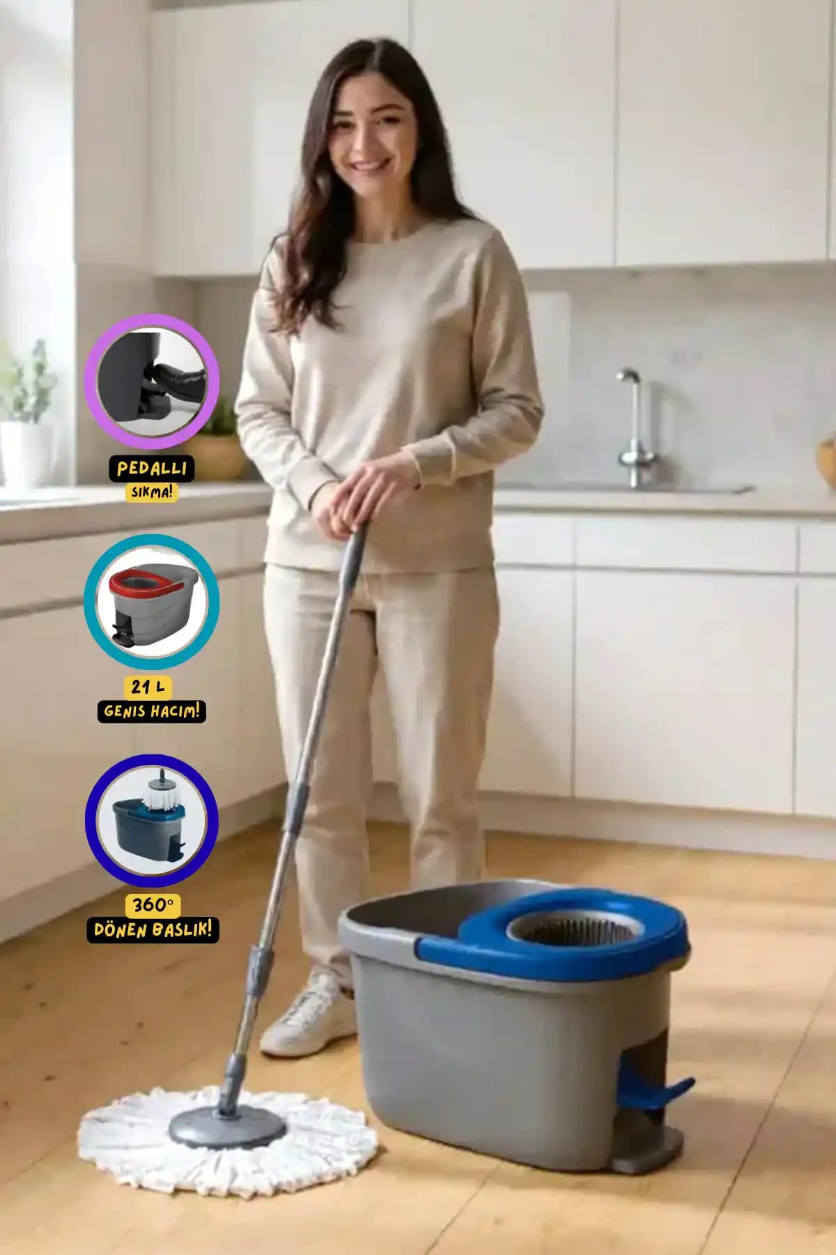 Vileda Proff Starex Pedallı Temizlik Seti: Ergonomik ve Dayanıklı Temizlik Çözümü