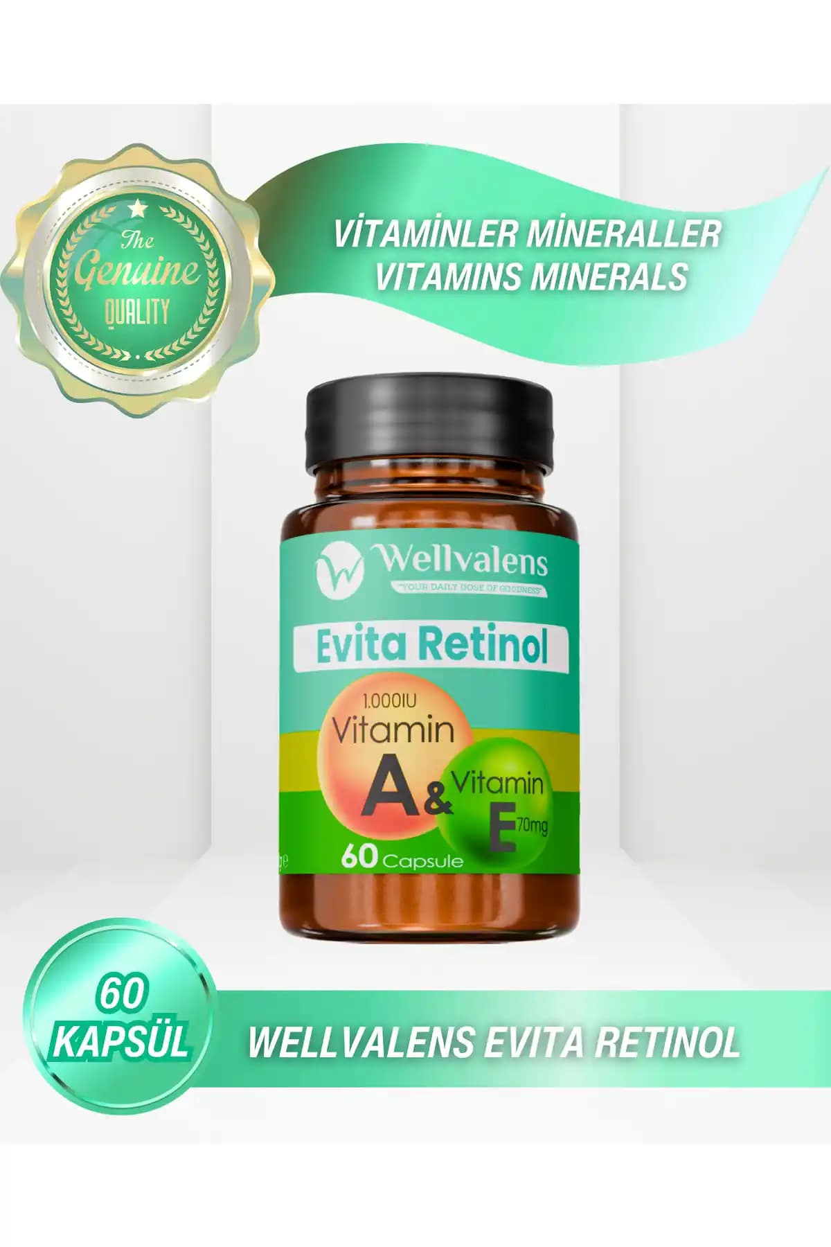Wellvalens Evita Retinol E Vitamin Kapsülleri ile Cilt ve Genel Sağlık Destekleri