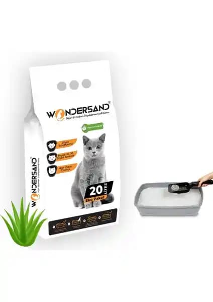 Wondersand 20 Lt Beyaz Bentonit Kedi Kumu Doğal İçeriği ve Üstün Performansıyla Tanıtılıyor