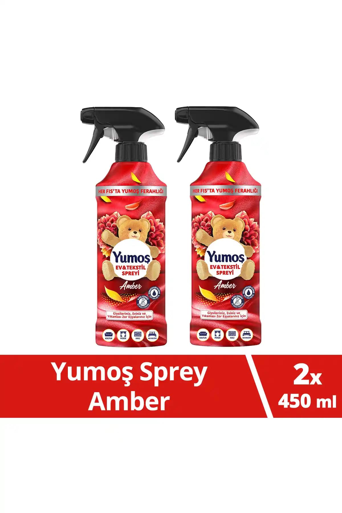 Yumoş Amber Ev ve Tekstil Spreyi ile Evinize Kalıcı Ferahlık ve Hoş Koku Sağlayın