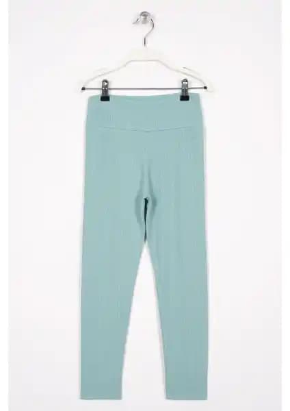 Zepkids Fitilli Çağla Yeşili Renk Kız Çocuk Tayt: Şıklık ve Konfor Sunan Modern Tasarım