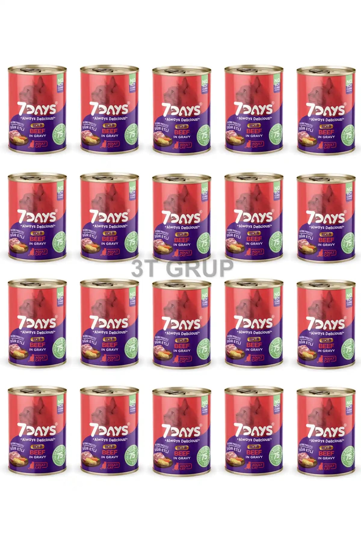 7DAYS Soslu Biftekli Yetişkin Kedi Konserve İncelemesi ve Beslenme Özellikleri