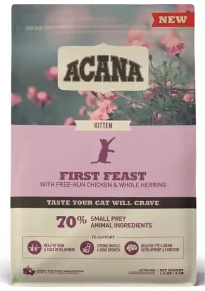 Acana First Feast Yavru Kedi Maması: Sağlıklı ve Dengeli Beslenme İçin Güvenilir Seçenek