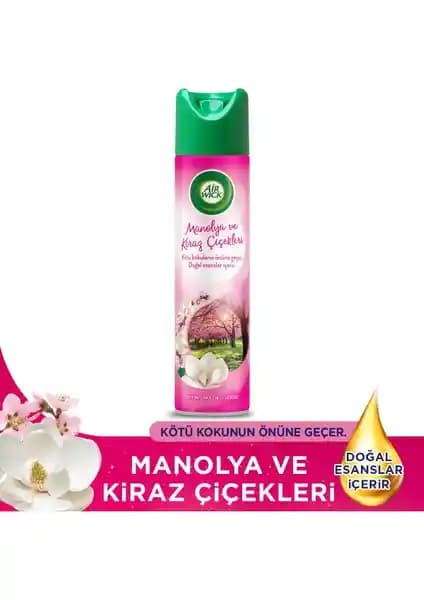 Air Wick Manolya ve Kiraz Çiçekleri Oda Kokusu Doğal ve Anti Alerjik Özelliklerle