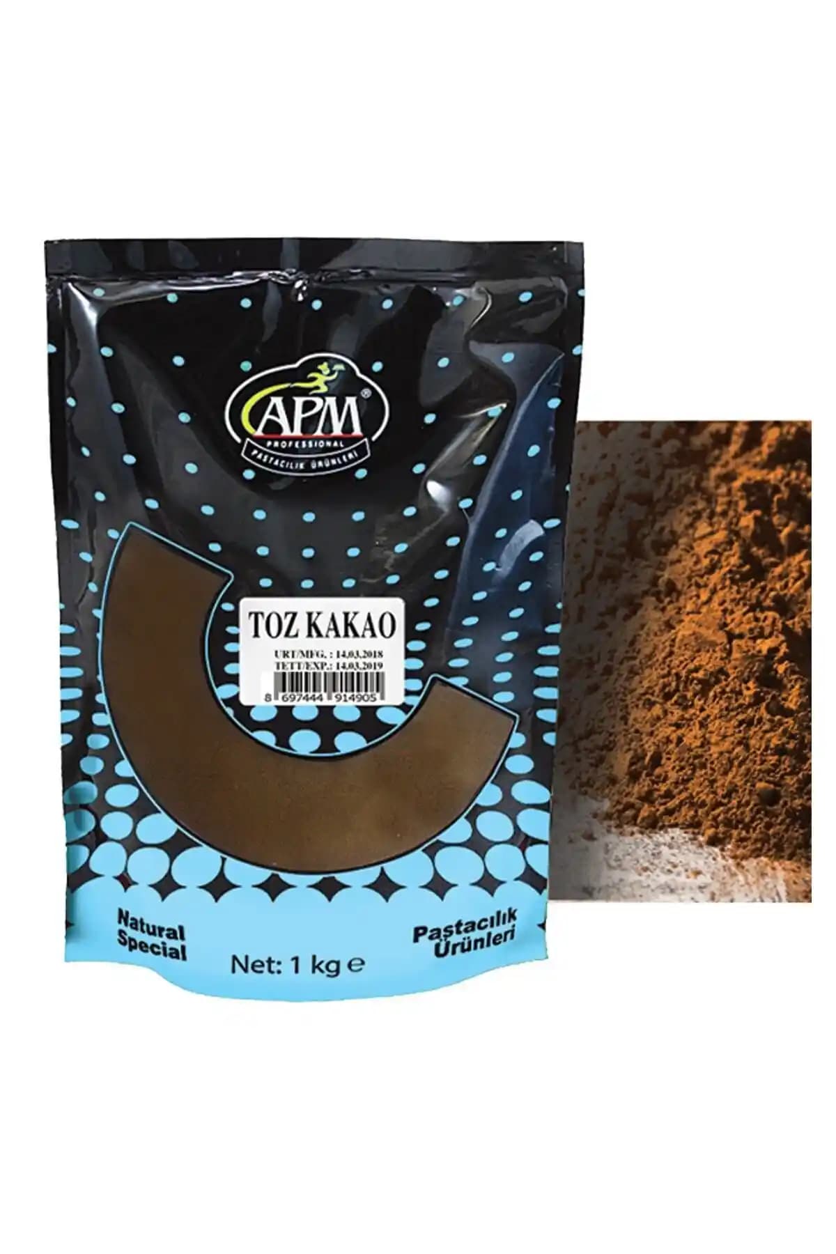 APM Toz Kakao 1 Kg: Doğal ve Yüksek Kalite Kakao Tozu Mutfaklarınız İçin