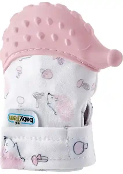 Baby Jem Pembe Kirpi Diş Kaşıyıcı Eldiveni Bebeklerin Diş Çıkarma Sürecine Pratik Çözüm