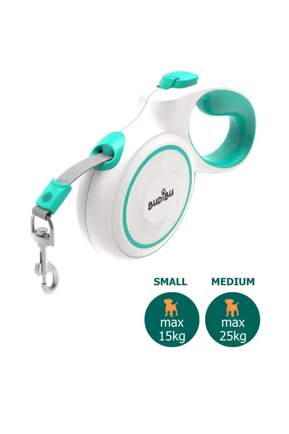 BUDİBU Makara Sistemli Otomatik Köpek ve Kedi Gezdirme Tasması 5 Metre Geri Çekilebilir