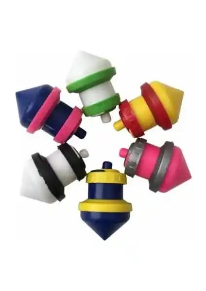 Bulduk 6 Adet Otomatik Topaç Eğitici Oyuncak Çocuklar İçin Nostaljik ve Eğlenceli Deneyim