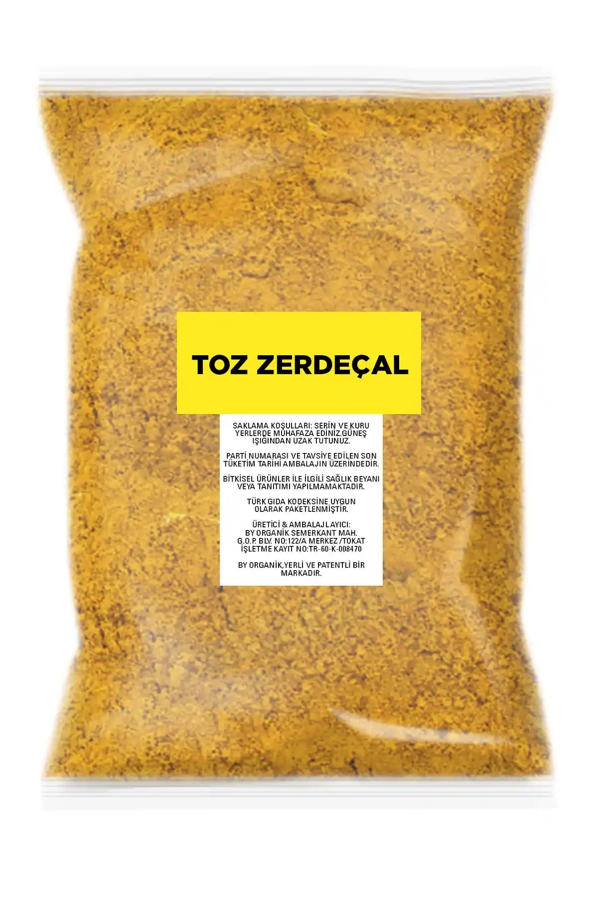 BY ORGANİK Zerdeçal Toz 100 gr Doğal ve Güvenilir Baharat Seçeneği