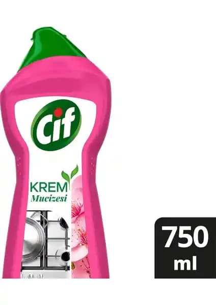 Cif Krem Mucizesi Sakura Parfümlü Yüzey Temizleyici: Güçlü Temizlik ve Ferah Koku Bir Arada
